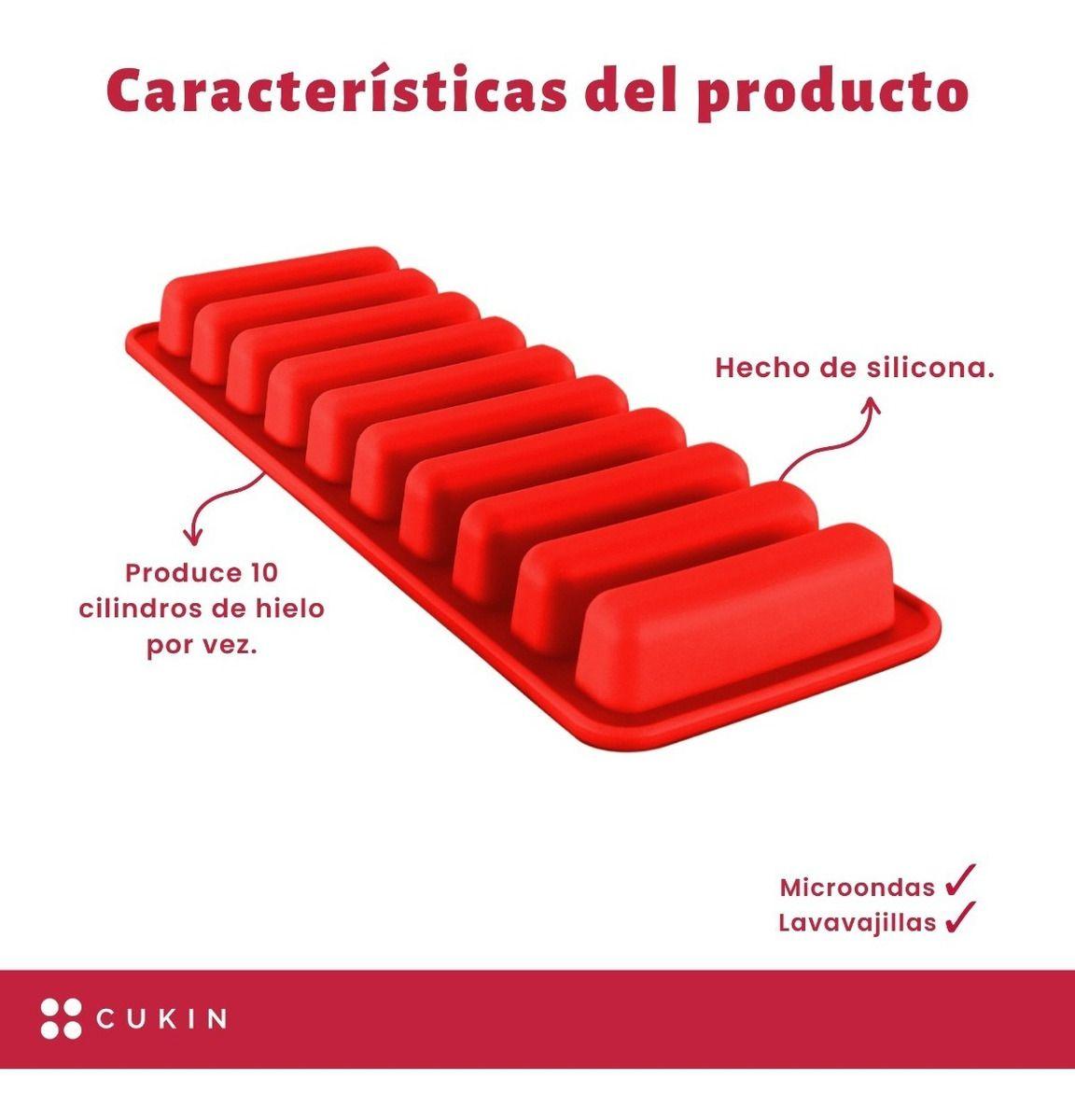 Molde De Silicona Para Cilindros De Hielo - Norplat-3