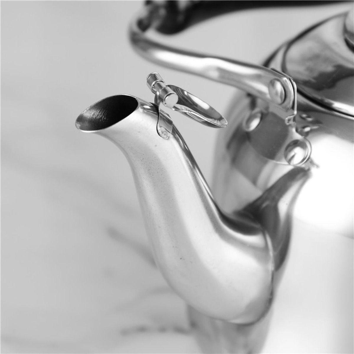 Tetera Infusor Acero Inoxidable Filtro Silvadora 1l Norplat Plateada-5