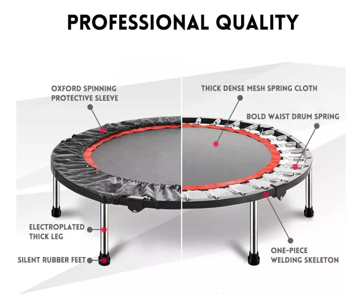 Trampolin Fitness Redondo Con Mango Y Cobertor 100cm Norplat-6