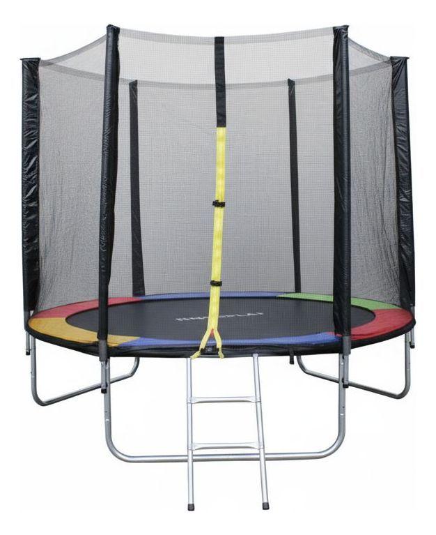 Cama Elástica Norplat Para Niños 10pies 3.05mt Con Escalera Negro Multicolor-0