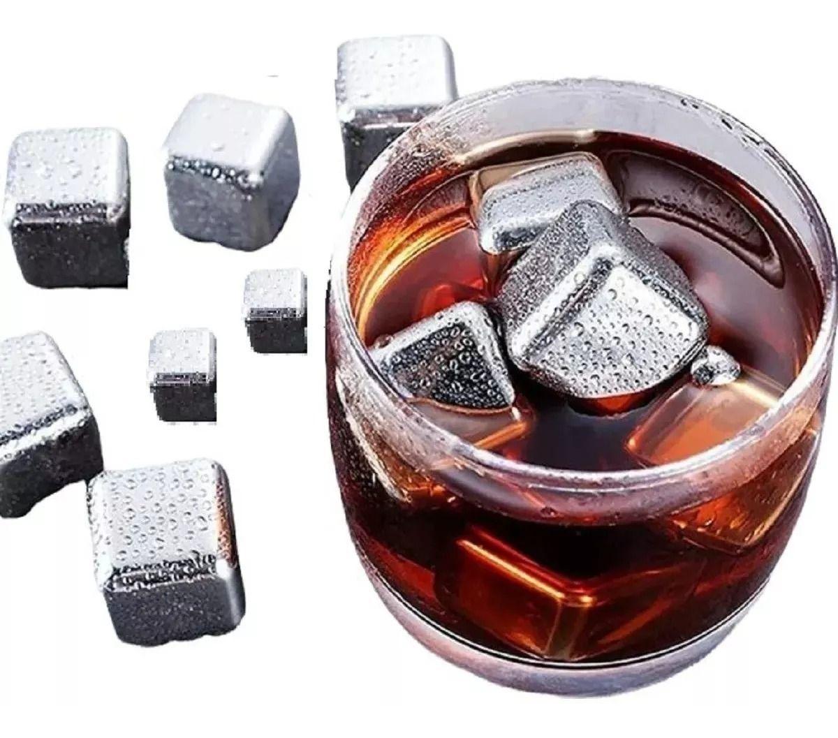 4 Cubitos De Hielo Acero Inoxidable Reutilizables Cubo Norplat-9