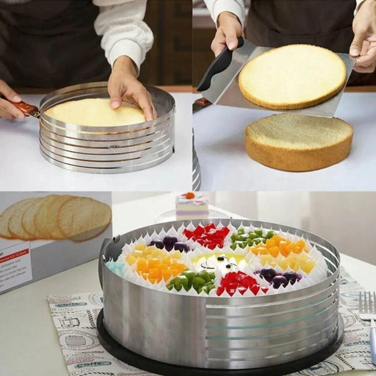 Molde Para Cortar Bizcocho Acero Inox Repostería 24 - 30 Cm - Norplat-3