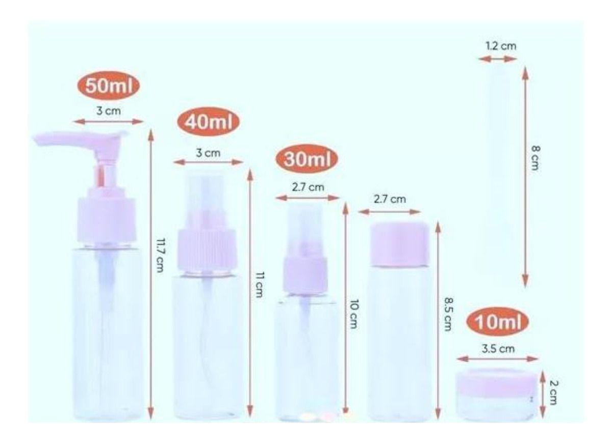 Kit De Viaje Portátil Botella Spray Dispensador Líquidos - Norplat-5