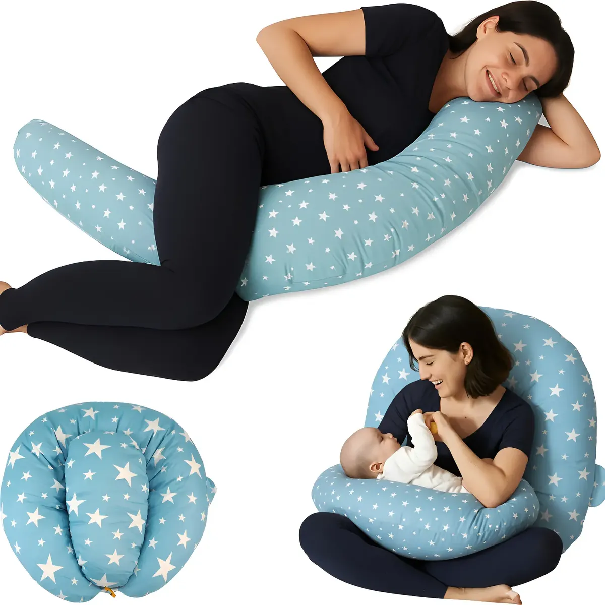 Cojín Maternal Almohada Materindad Lactancia 100% Algodón - Norplat-1
