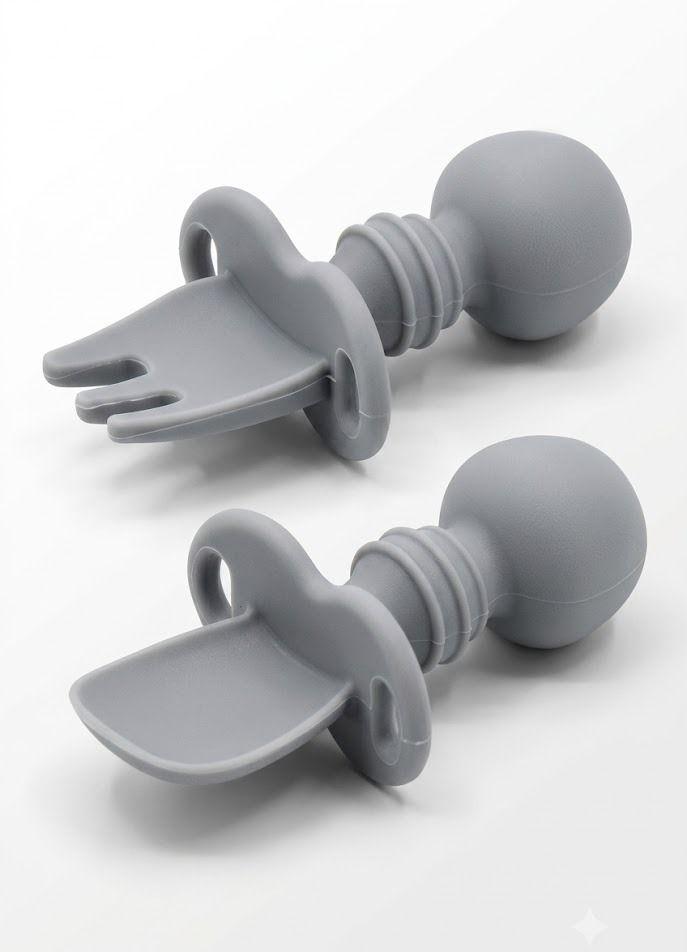 Cubiertos Para Bebe Silicona Aprendizaje 8.5cm - Norplat-0