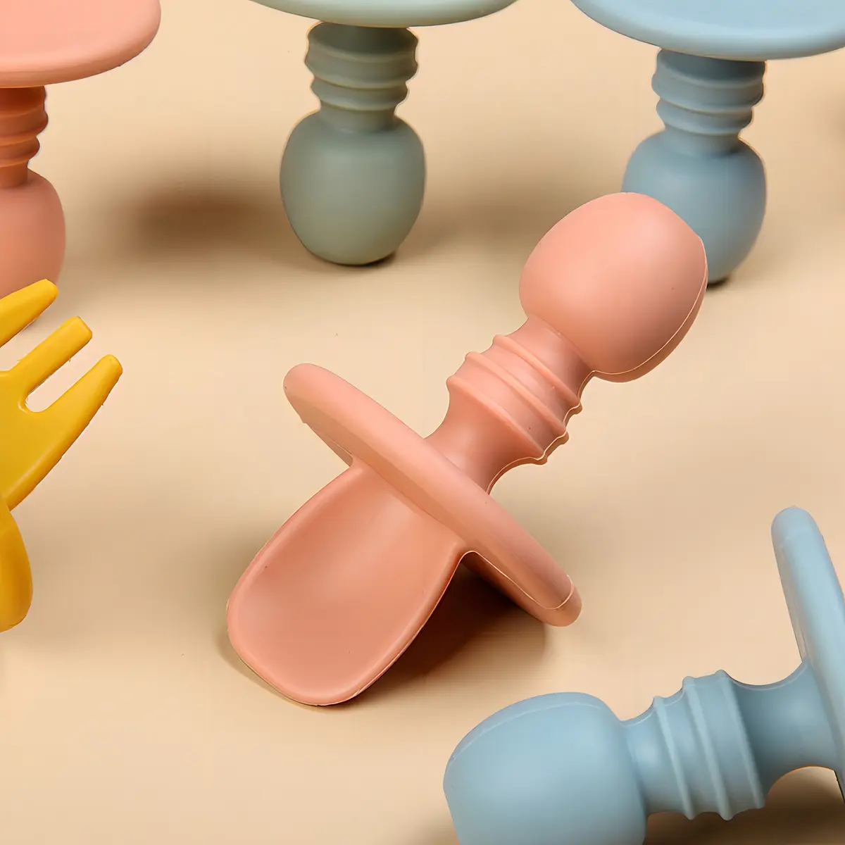 Cubiertos Para Bebe Silicona Aprendizaje 8.5cm - Norplat-5