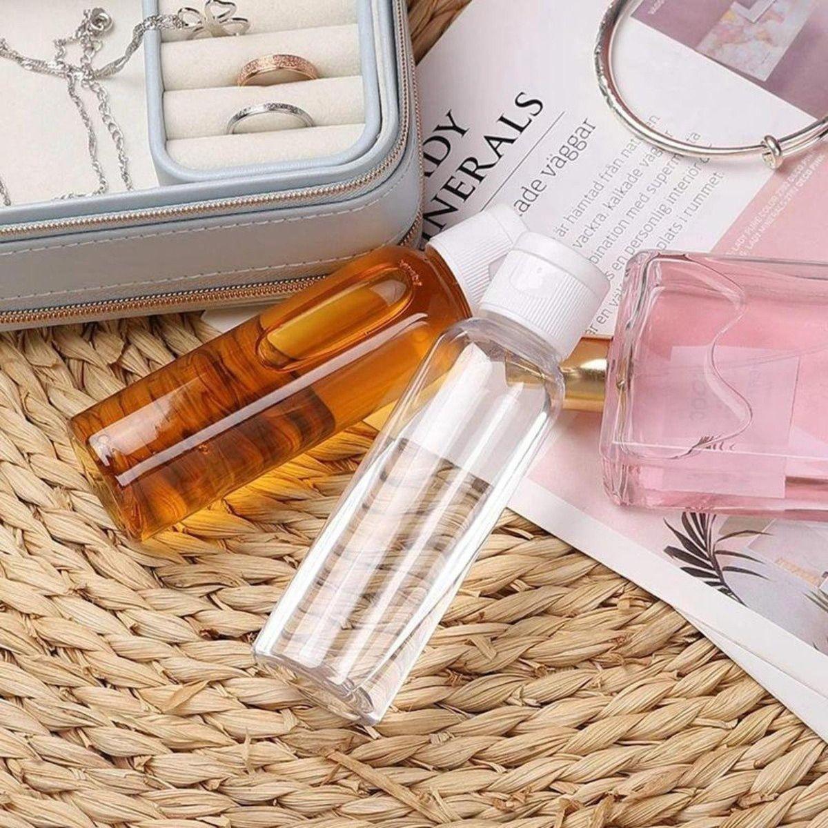 Set 6 Botellas Viaje Dispensadora 100ml Transparente Norplat-5