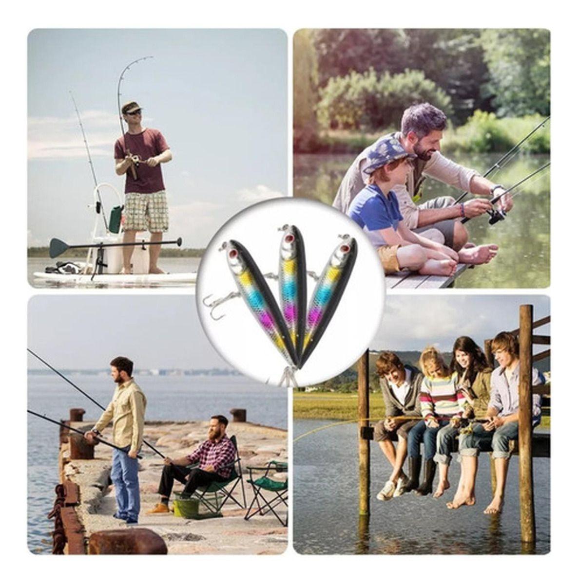 Kit 104 Piezas Señuelo Cebo Moscas Anzuelos Pesca - Norplat-4