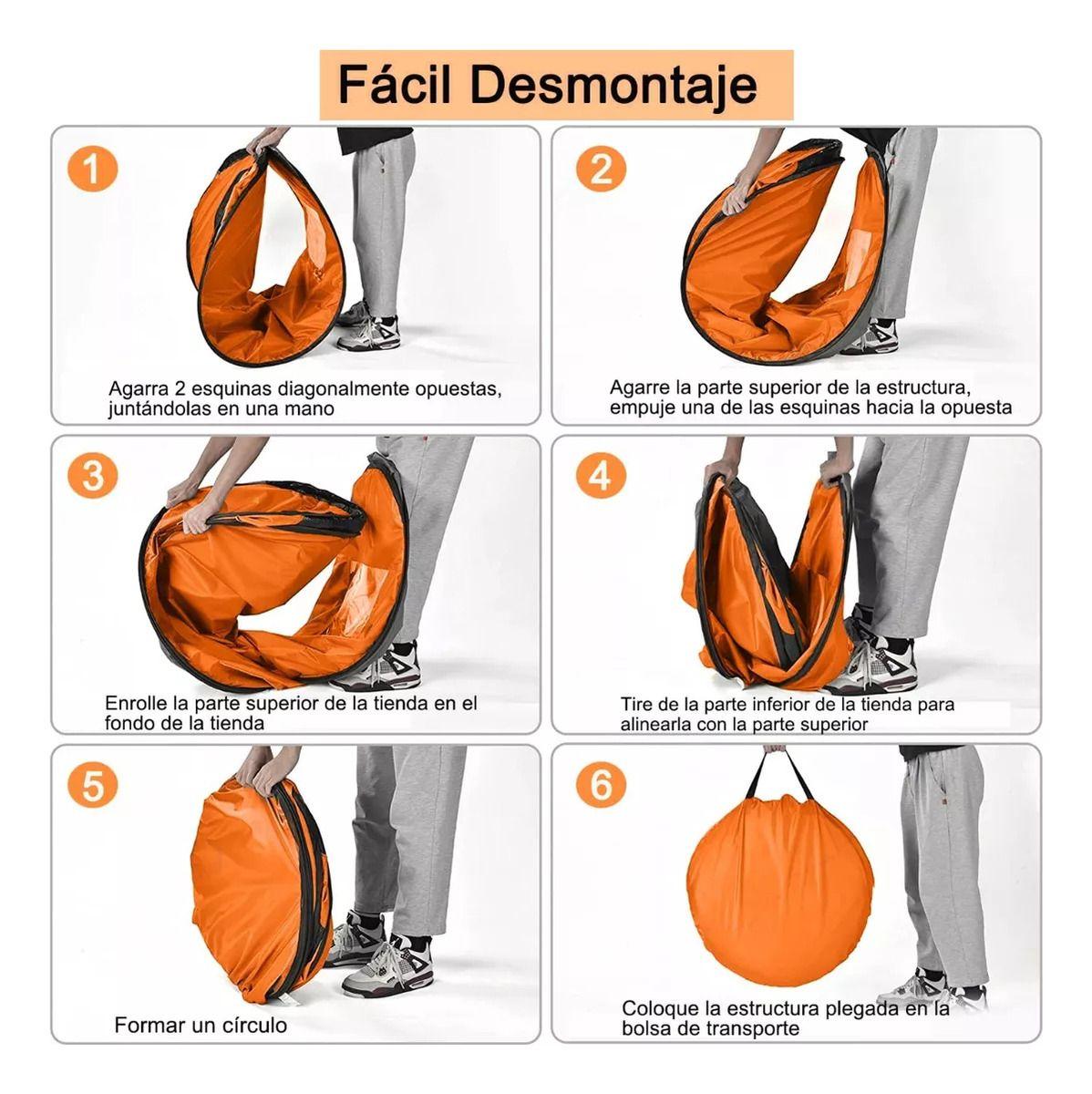 Norplat Carpa Vestidor Portatil Camping Ventana Ducha Baño-2