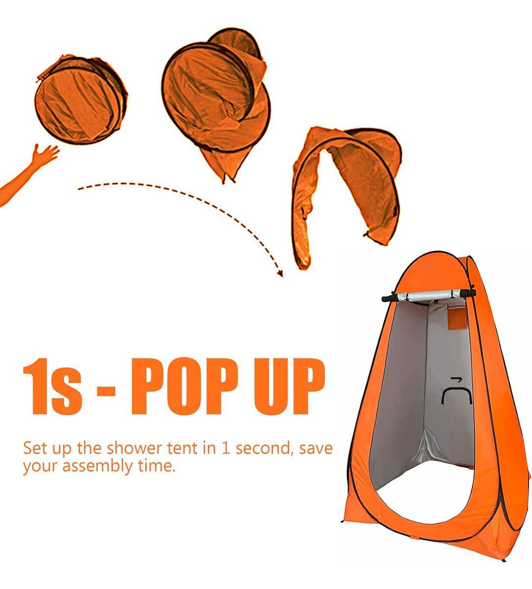 Norplat Carpa Vestidor Portatil Camping Ventana Ducha Baño-3