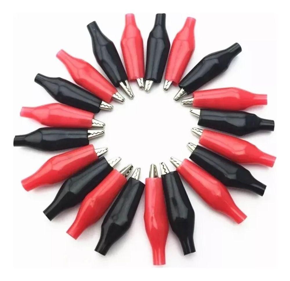 20 Pinzas Eléctricas Tipo Caiman Cocodrilo 28mm - Norplat-0