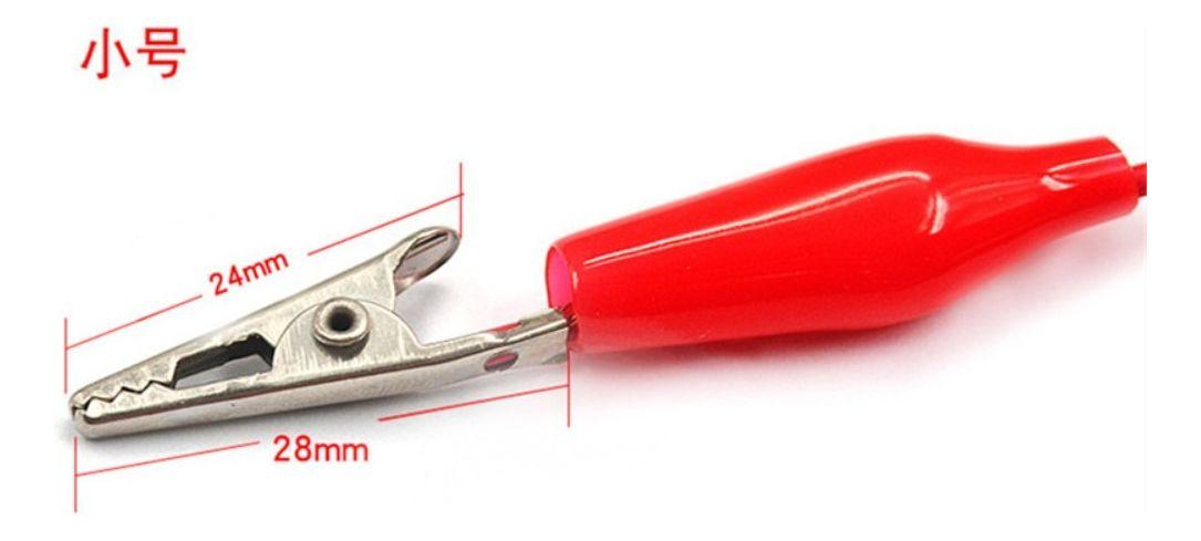 20 Pinzas Eléctricas Tipo Caiman Cocodrilo 28mm - Norplat-1