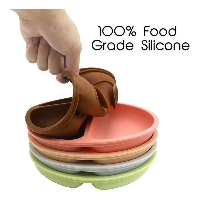 Plato De Silicona De Succión Y Ventosa (niño-niña) - Norplat-3