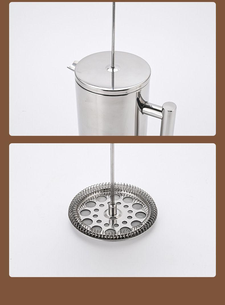 Cafetera Manual Prensa Francesa Acero Cafe 800ml - Norplat-6