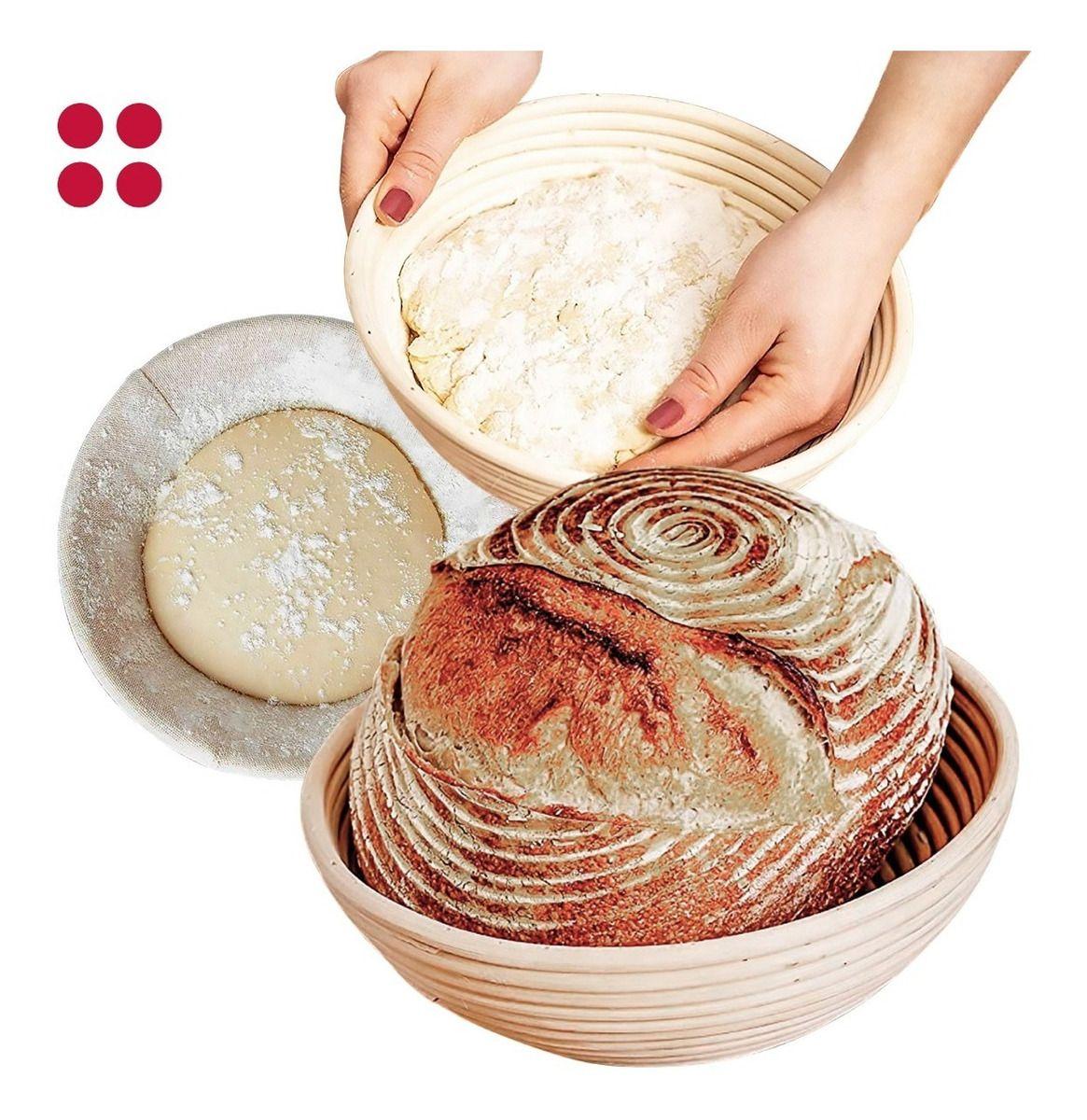 Banneton Redondo De Ø25 X 8 Cm - Cesta De Rattan - Norplat-3