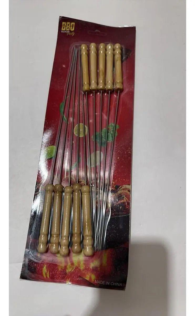 50 Fierros Para Anticuchos Brochetas Asados Pinches Norplat-3