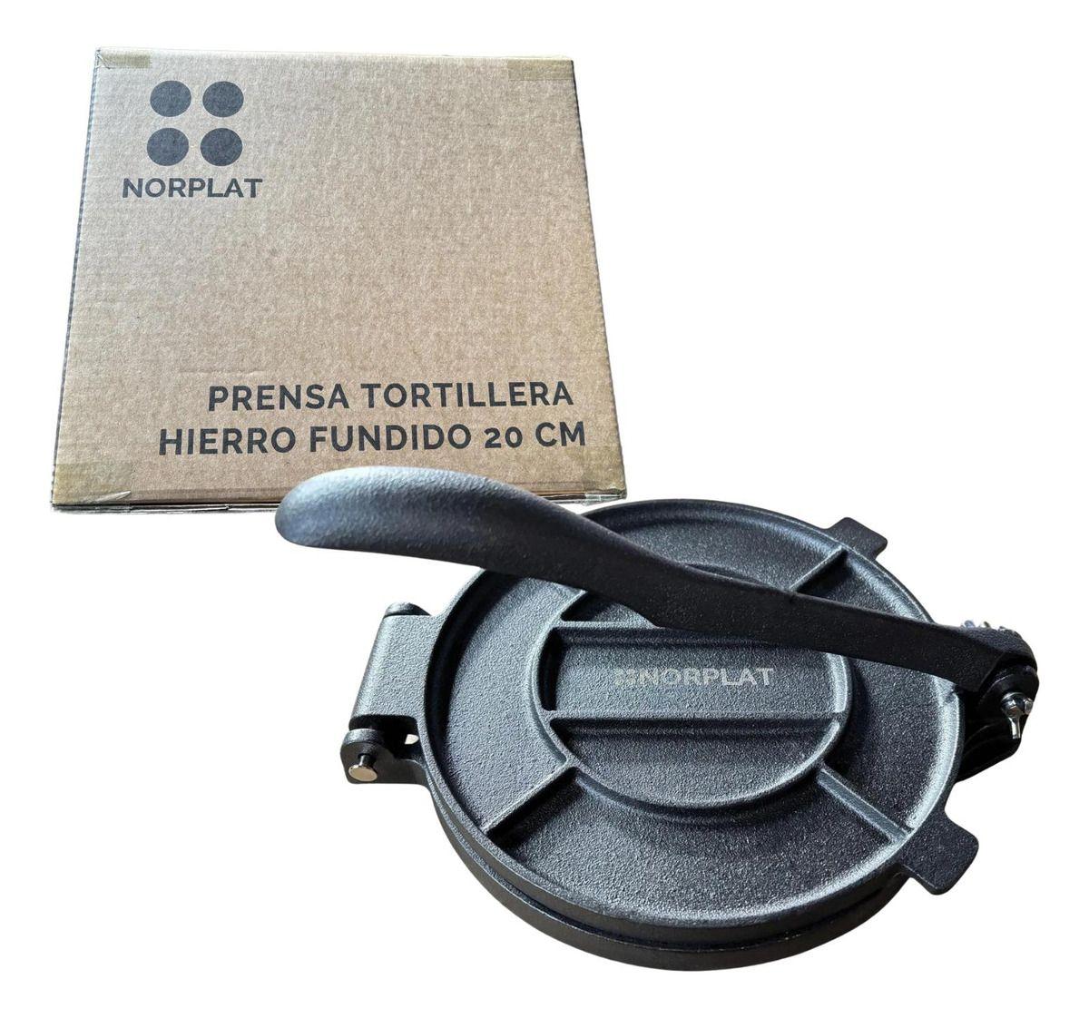 Prensa Tortilla Norplat Hierro Fundido Tortillera Flatbread-0