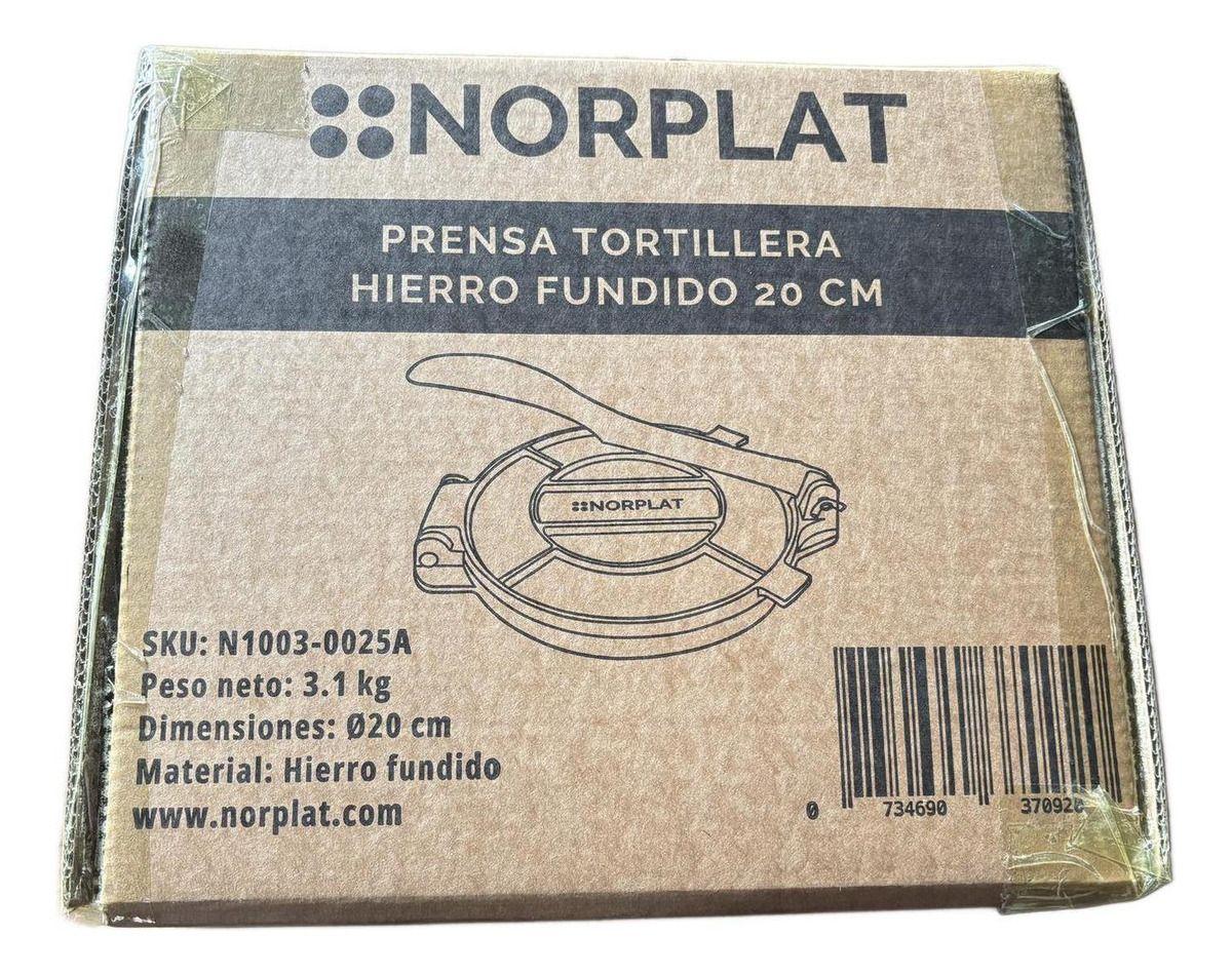 Prensa Tortilla Norplat Hierro Fundido Tortillera Flatbread-9