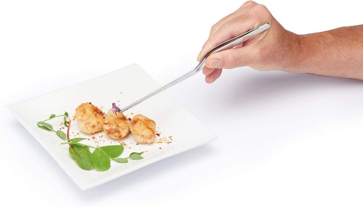 Pinza Gastronómica Para Emplatar Angular 21.5 Cm Profesional - Norplat-1