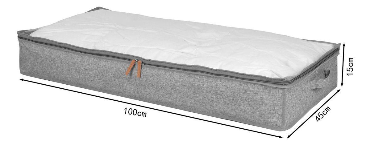 3 Bolsos Organizador De Ropa Ideal Bajo Cama 70 Lts Norplat-1