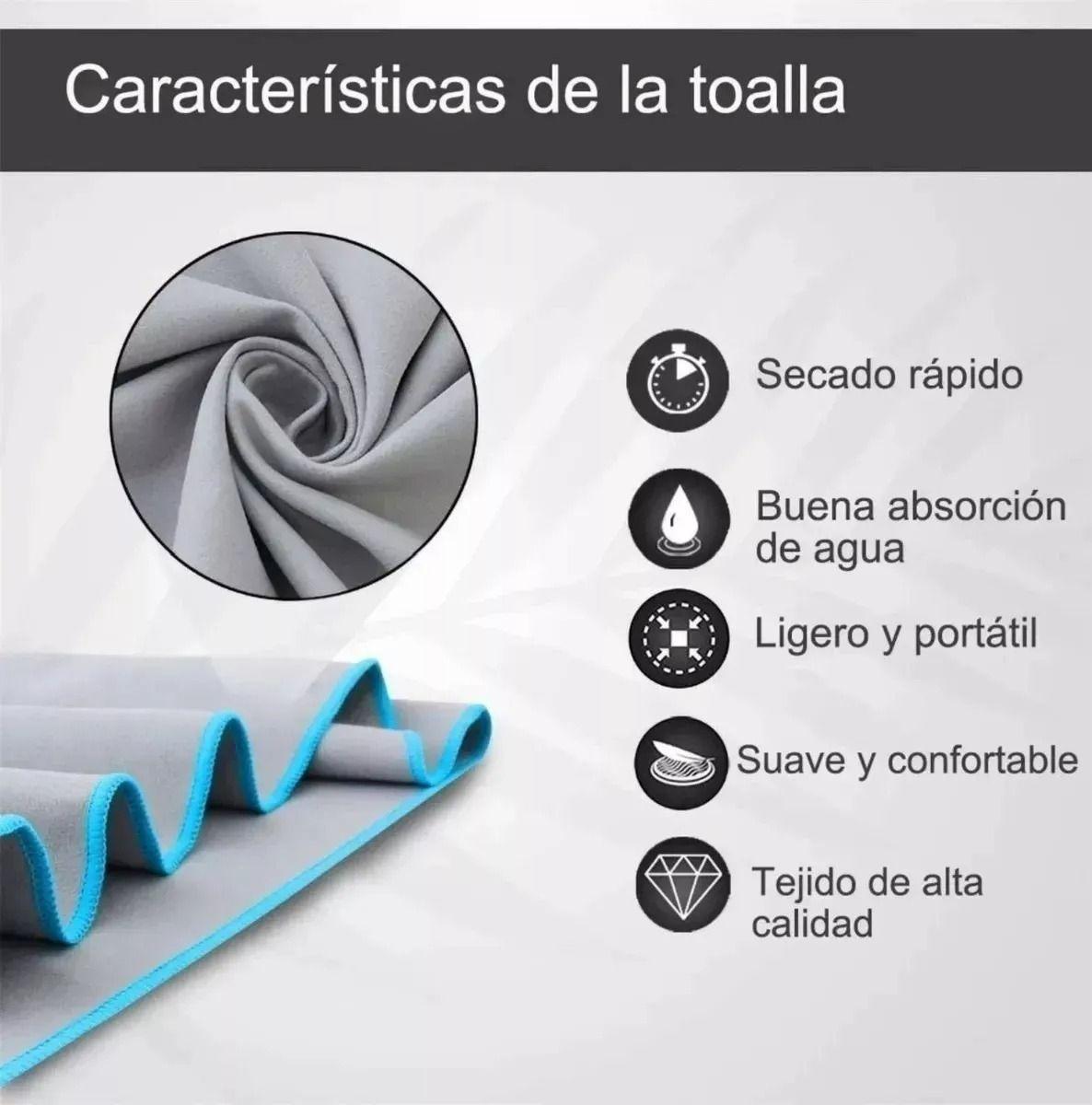 Toalla Microfibra Secado Rapido Toallon Microfibra Xl 175x75 - Norplat-8