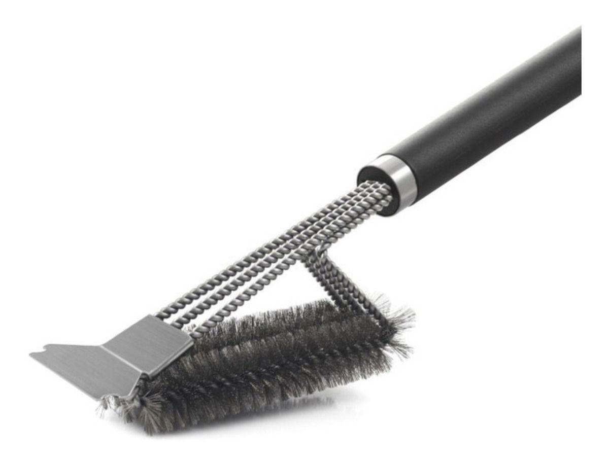 Escobilla Cepillo Limpieza Para Parrillas 3 En 1 - Con Mango - Norplat-8