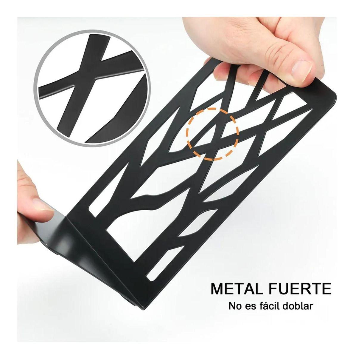 Soporte Sujetalibros 2 Pares De Soportes Para Libros Norplat Negro-5