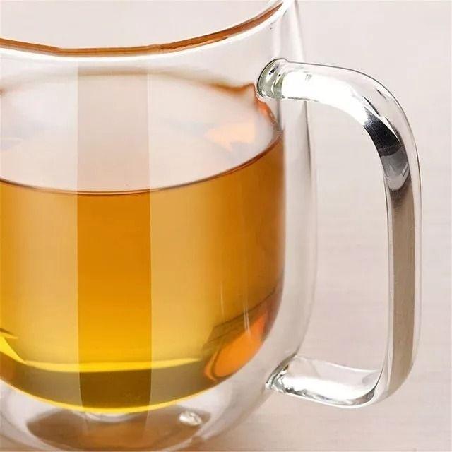 Pack 2 Tazas Doble Pared Vidrio 250ml Cafe Cappuccino Norplat-8