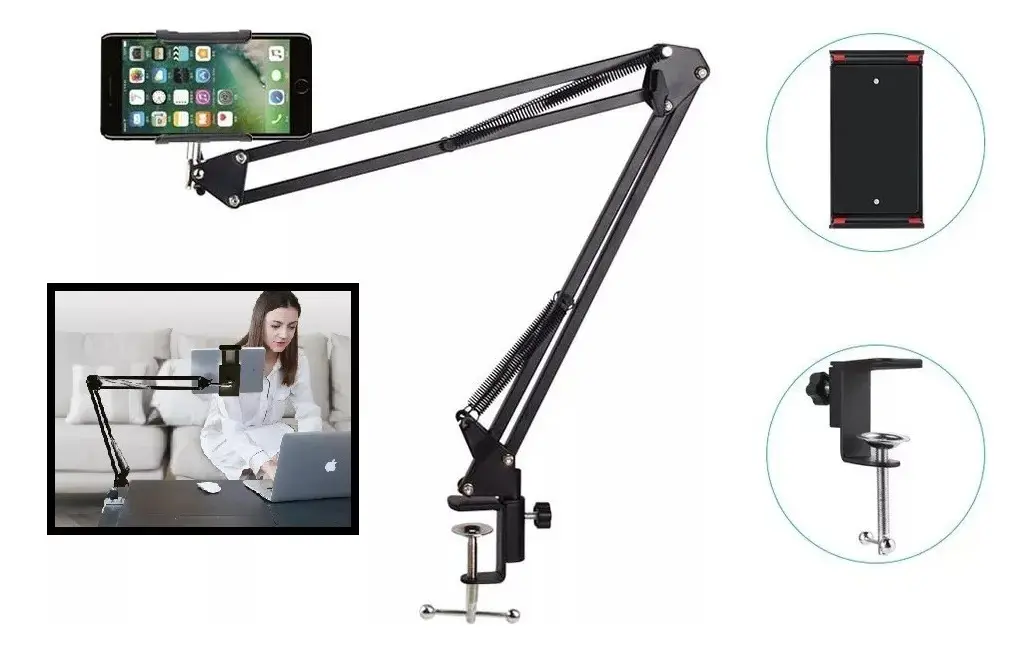 Soporte Celular Escritorio Porta Celular Universal Con Brazo - Norplat-4