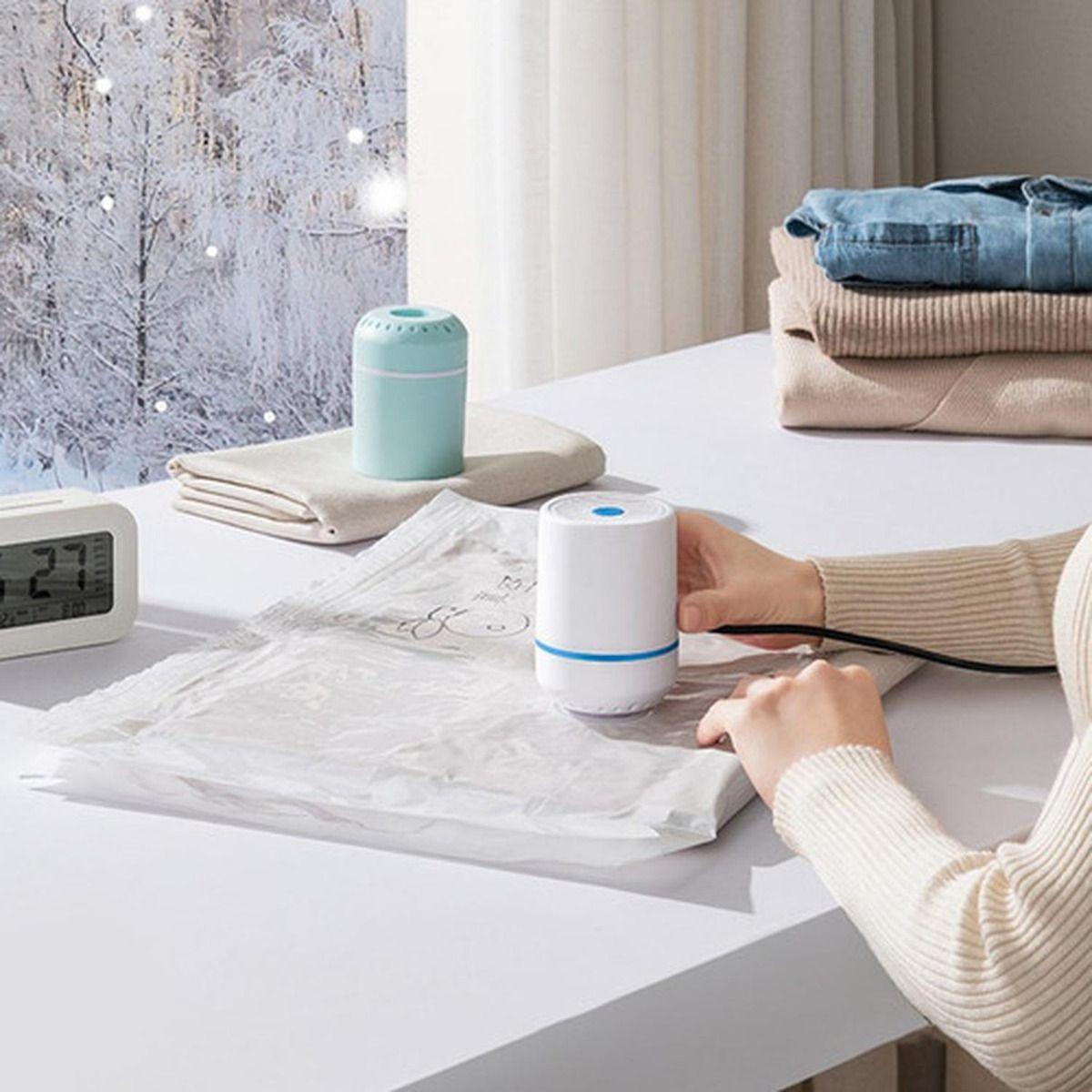 8 Bolsas Organizadoras Al Vacio Con Bomba Electrica Norplat-9