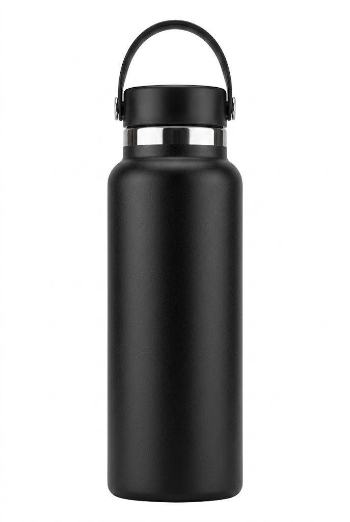 Termo Botella Agua Termica Acero Inoxidable 740ml + 3 Tapas - Norplat-0