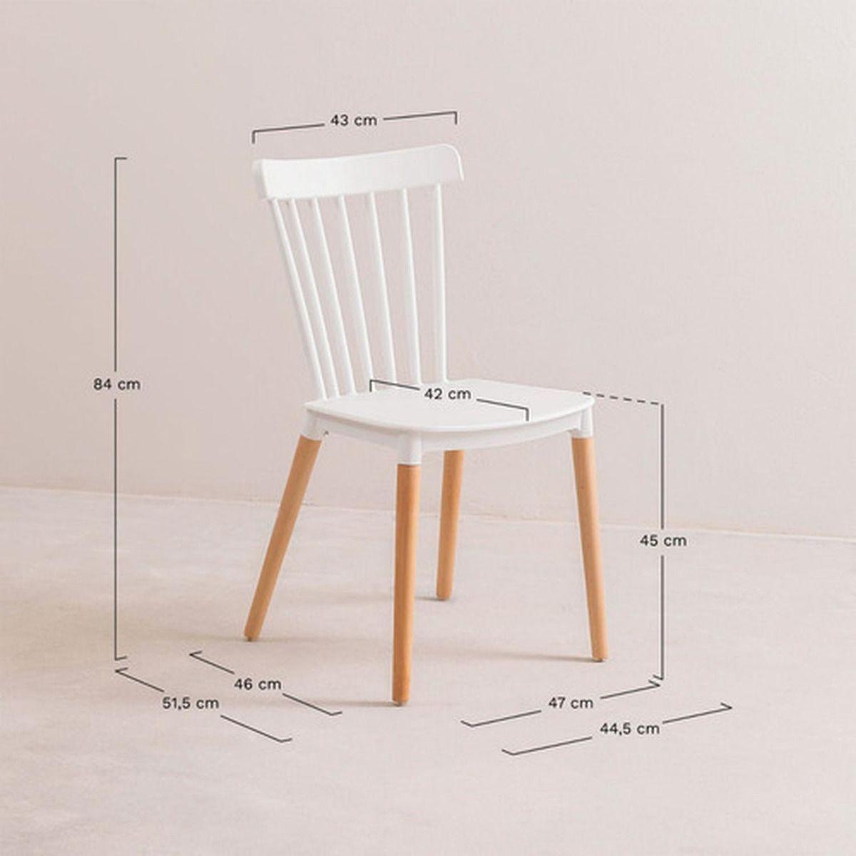 Pack 4 Sillas Comedor Windsor Aptas Terraza - Norplat-2