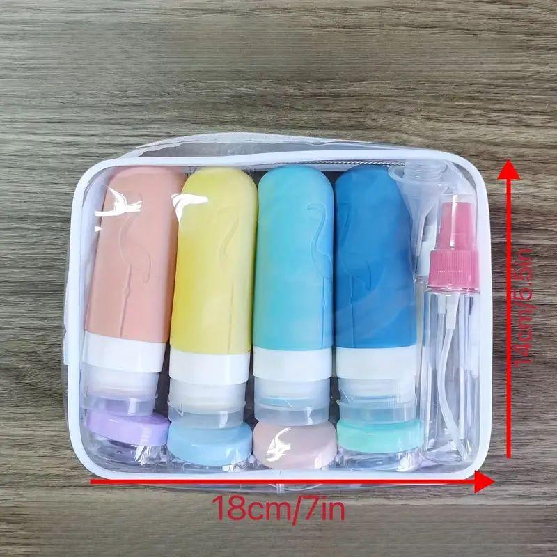 Set De Viaje Botellas Plásticas Dispensadoras 17 Pcs Norplat-5