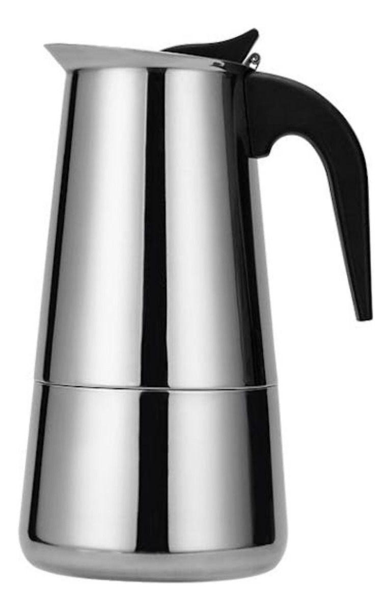 Cafetera Italiana 450ml Espresso 9 Tazas Acero Inoxidable - Norplat-0