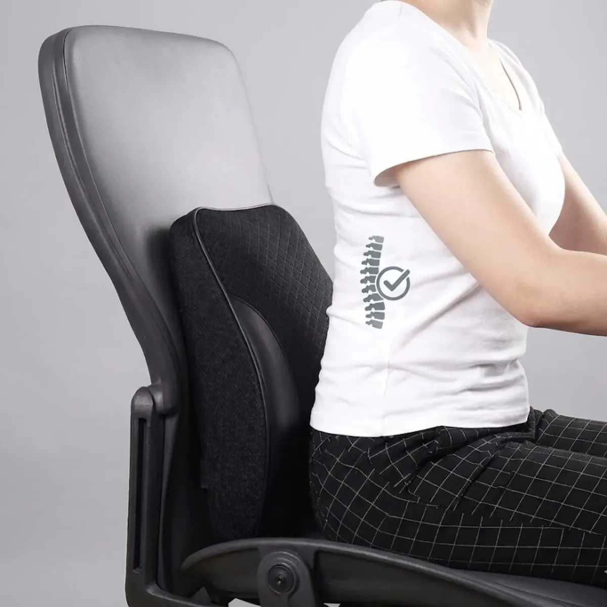 Cojín Lumbar Ortopédico Para Espalda Norplat Soporte Dorsal-1