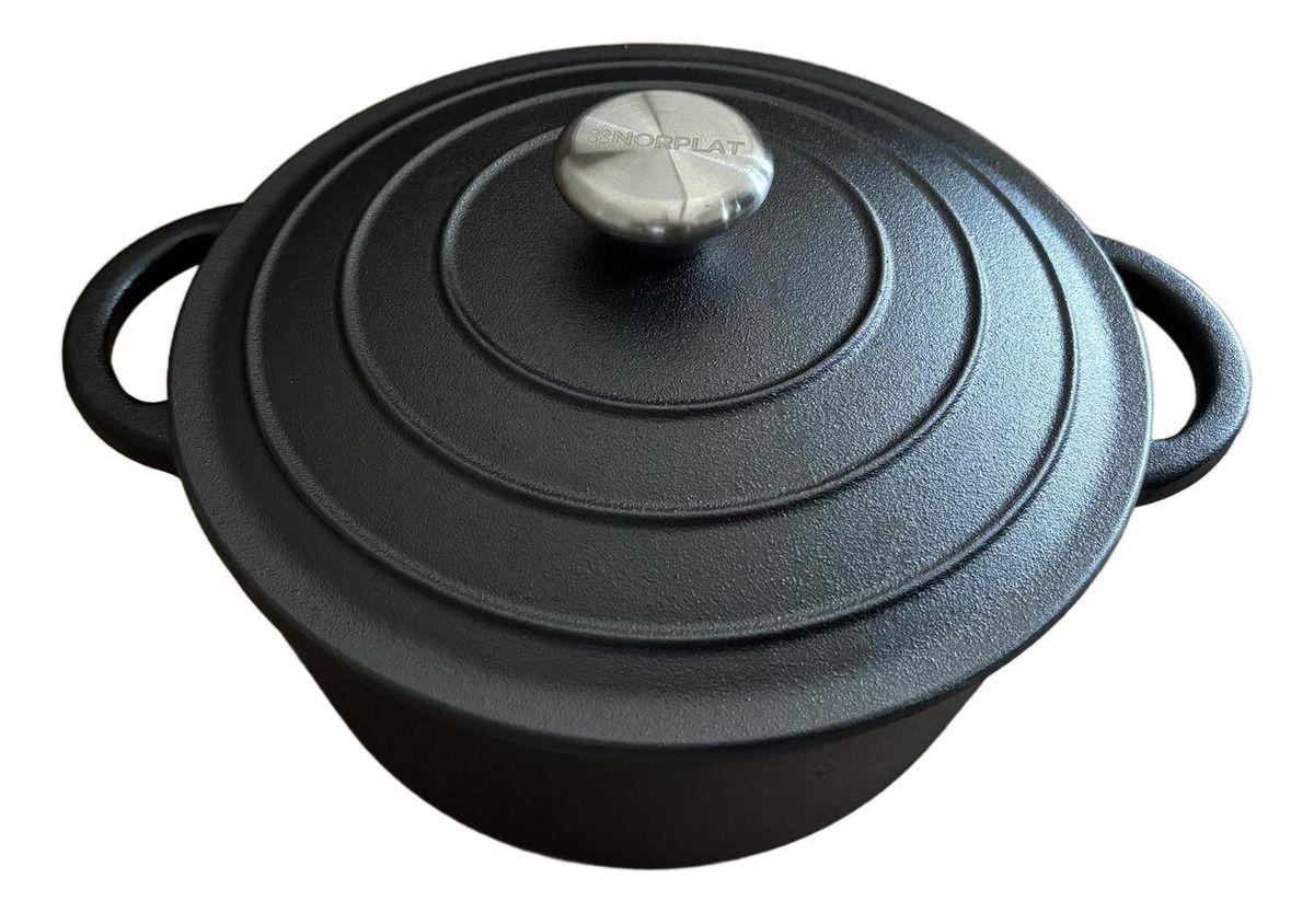 Olla De Hierro Fundido 24 Cm 3.5 Lts - Va Al Horno - Norplat-5