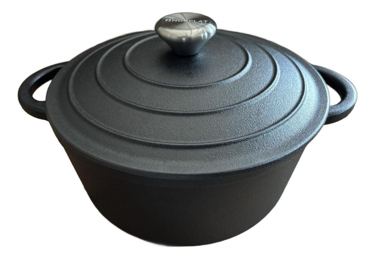 Olla De Hierro Fundido 24 Cm 3.5 Lts - Va Al Horno - Norplat-7