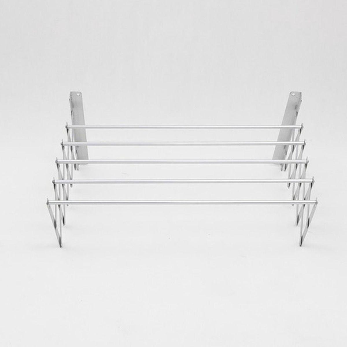Tendederos Ropa Plegable Extensible Pared Colgador Norplat-3