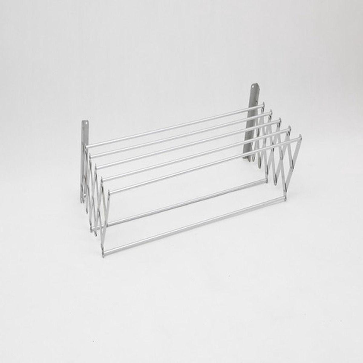 Tendederos Ropa Plegable Extensible Pared Colgador Norplat-5