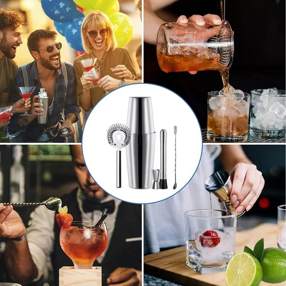 Kit Cocteleria Coctelera Boston Shaker Jigger Barman Norplat-3