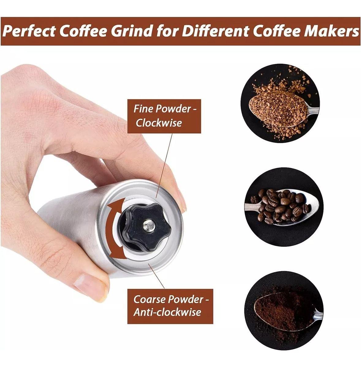 Molino Molinillo De Café Manual De Acero Inoxidable - Norplat-4