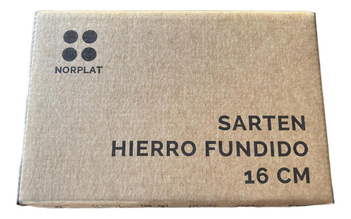 Sarten Redondo Hierro Fundido 16cm Provoleta Cocina Norplat-9