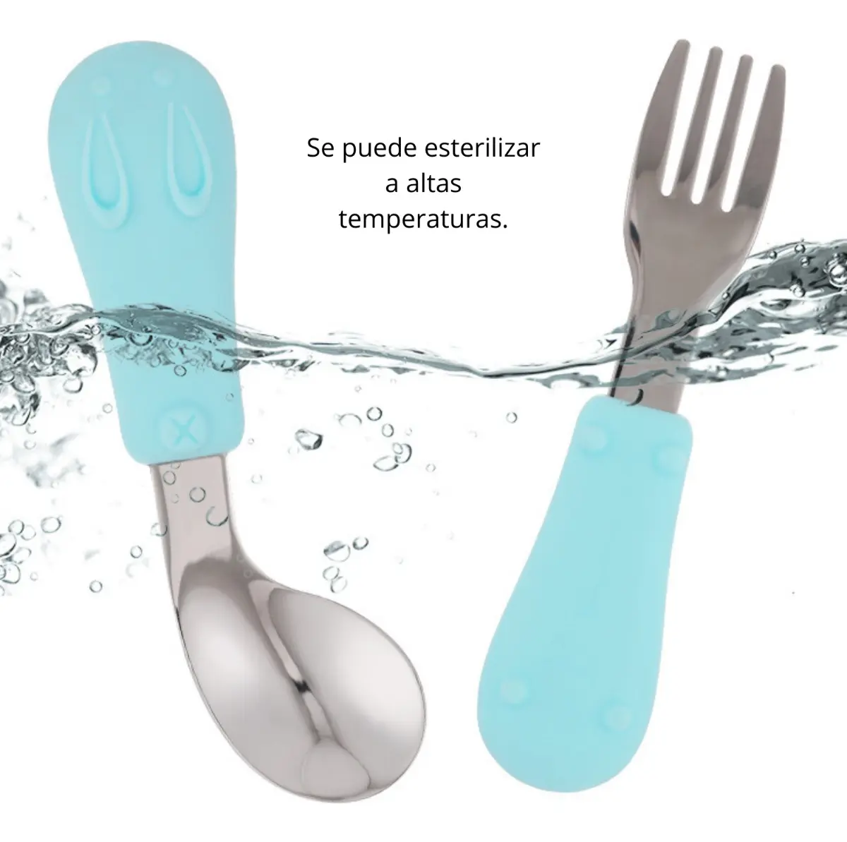 Set De Cubiertos Niño Niña Bebe Cuchara Tenedor Con Estuche - Norplat-4
