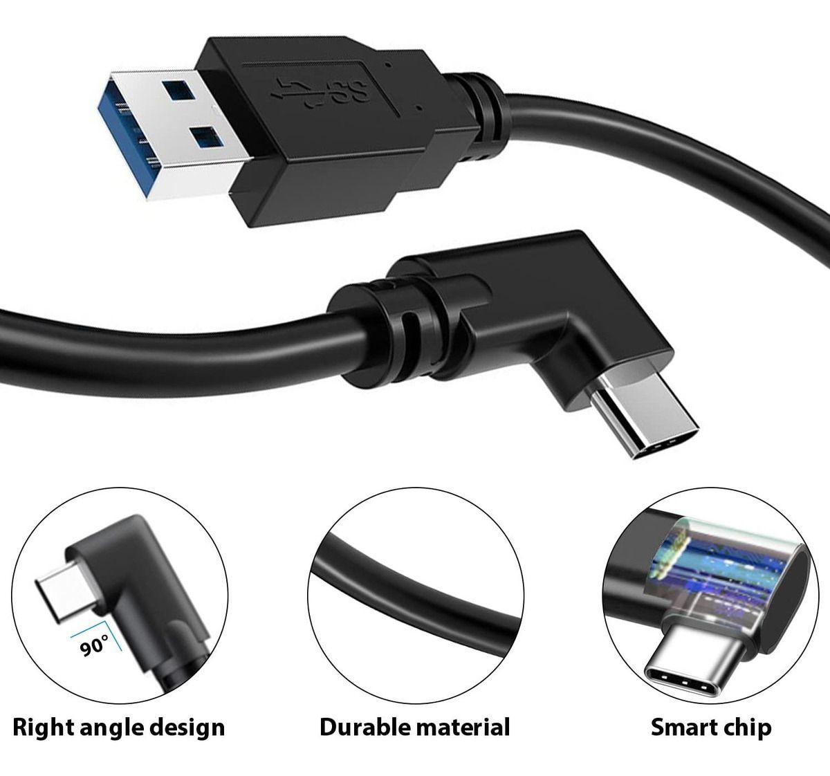 Cable Usb Oculus Link Quest 2 Vr Usb-c A 5mt 5gbps - Norplat-2