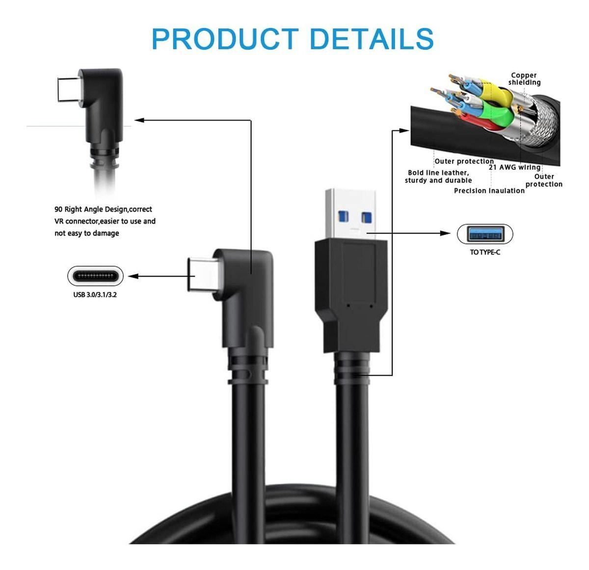 Cable De Conexión Oculus Link Para Lentes VR 5m Norplat-1
