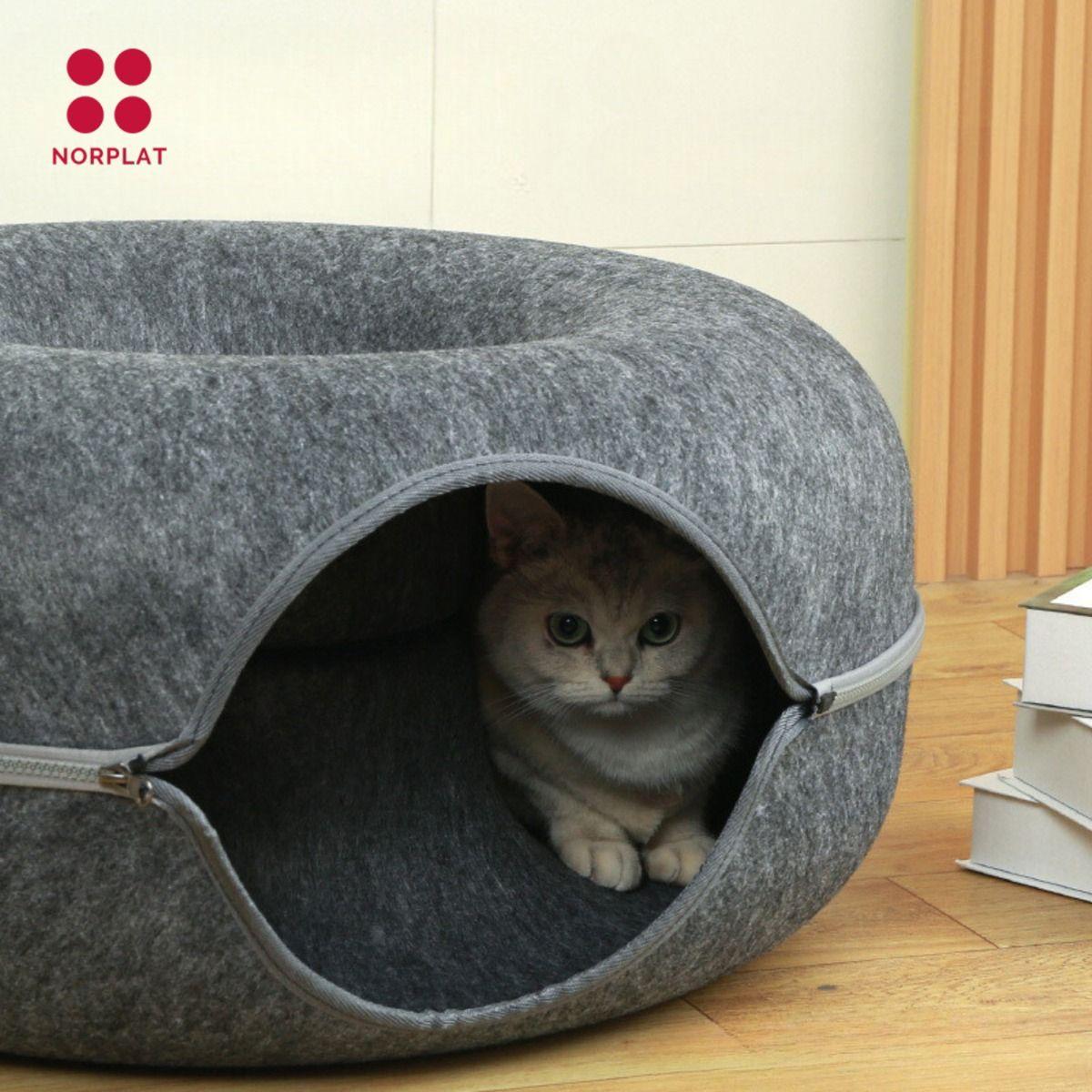 Tunel Cama Casa Gato Mascota Talle Pequeño - Norplat - Norplat-3