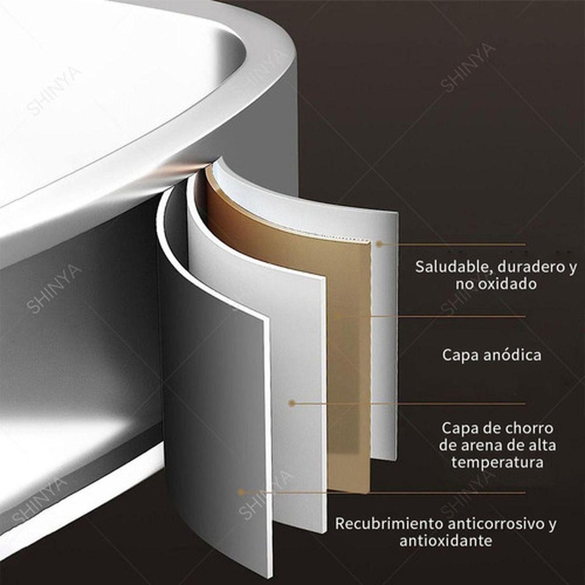 Repisas Esquineras Organizador Baño 2 Pisos Aluminio Norplat-8
