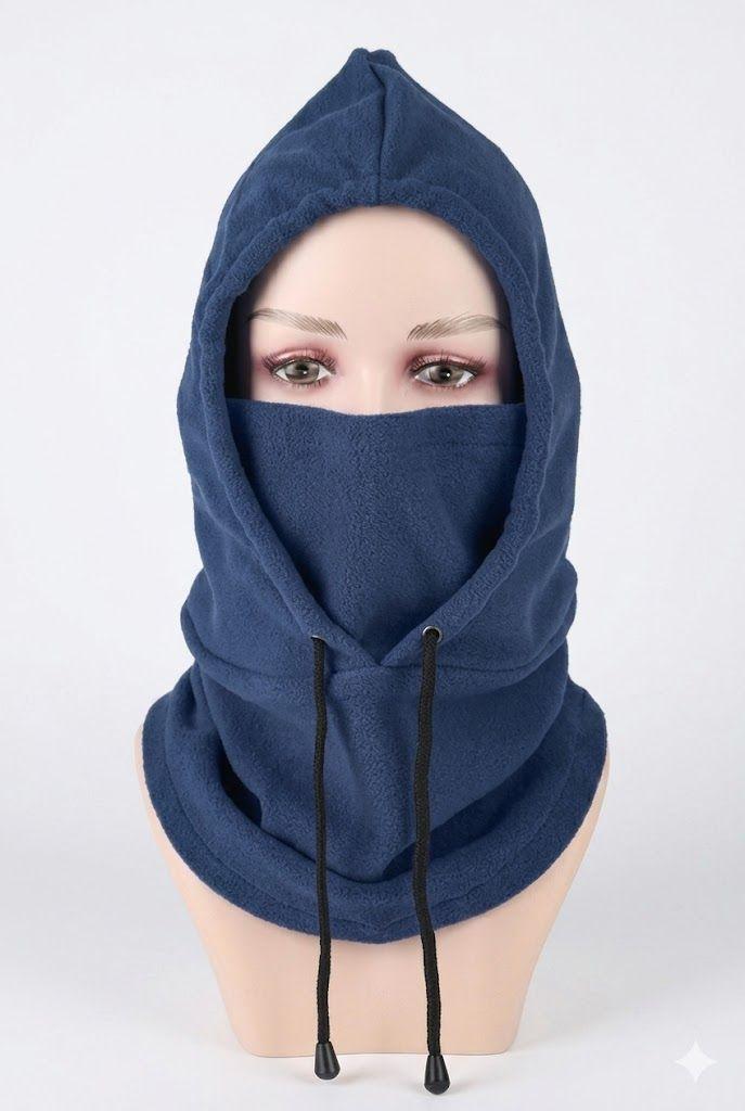 Gorro Pasamontañas Balaclava Polar 4 En 1 Outdoor - Norplat Azul Oscuro Talle Único-0