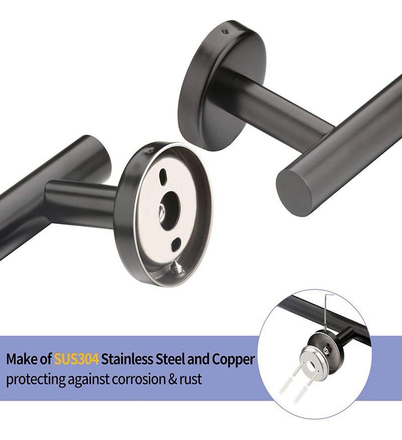 Set Baño Toalleros Porta Confort Acero Inoxidable - Norplat-2