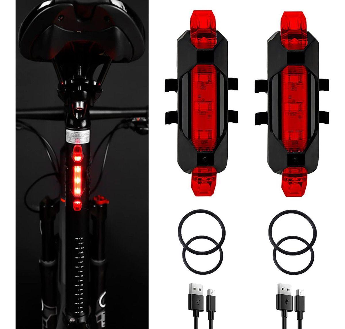  Pack 10 Luces Led Recargables Para Bicicleta - Norplat-3